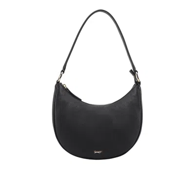 Paul Costelloe Women's Louise Leather Hobo Bag- Black