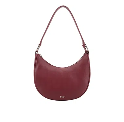 Paul Costelloe Women's Louise Leather Hobo Bag - Red