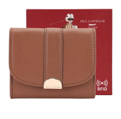 Paul Costelloe Women's Lovel Leather Crossbody Bag- Brown