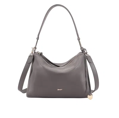 Paul Costelloe Women's Mahuida Leather Shoulder Bag - Grey