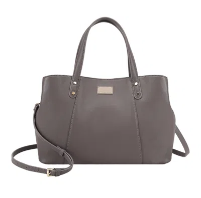 Paul Costelloe Women's Malacca Leather Shoulder Bag - Grey