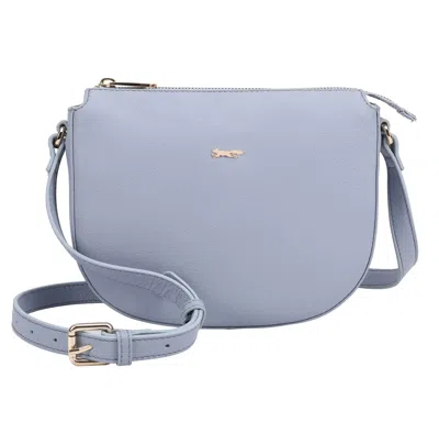Paul Costelloe Women's Neutrals Hazara Leather Crossbody Bag - Lead In Black