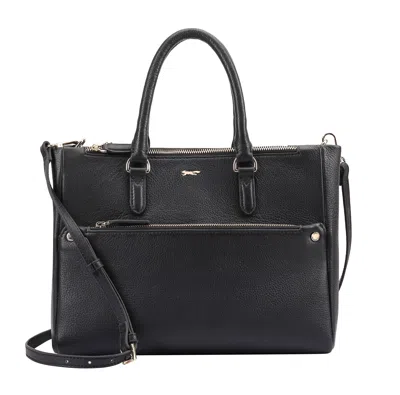 Paul Costelloe Women's Odessa Leather Shoulder Multiway Bag- Black