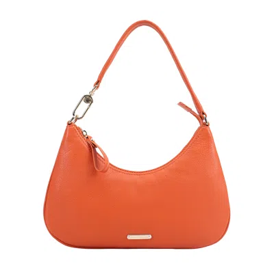 Paul Costelloe Women's Orange Tirana Leather Shoulder Bag - Koi