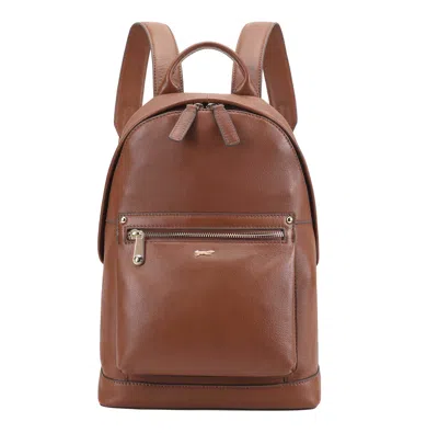 Paul Costelloe Women's Salin Leather Backpack  - Brown