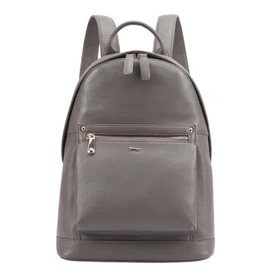 Paul Costelloe Women's Salin Leather Backpack- Grey