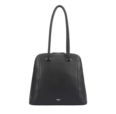Paul Costelloe Women's Tayota  Leather Shoulder Bag - Black