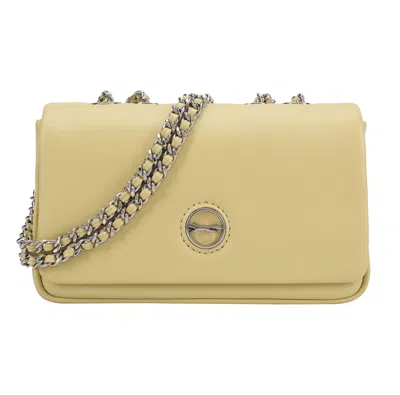 Paul Costelloe Women's Yellow Moxie Leather Crossbody Bag - Shadow Green