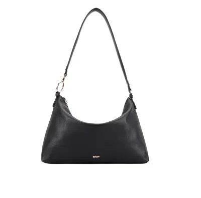 Paul Costelloe Women's Zainab Leather Shoulder Bag- Black
