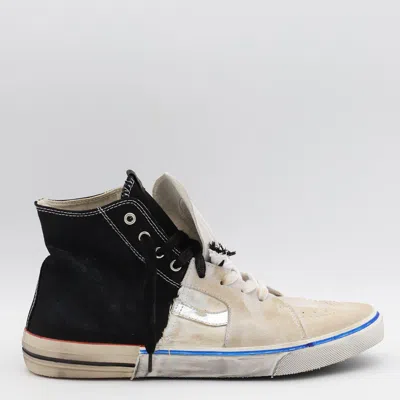 Paul Esterlin Paul Esterlin White And Black Sneakers