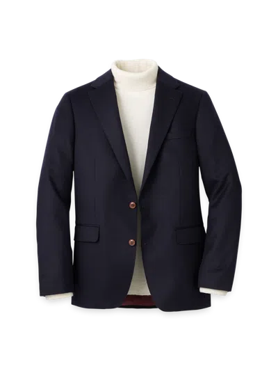 Paul Fredrick Cashmere Single Breasted Notch Lapel Sport Coat In Black