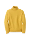 Paul Fredrick Cashmere Turtleneck Sweater In Yellow