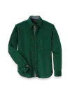 Paul Fredrick Slim Fit Cotton Corduroy Casual Shirt In Green