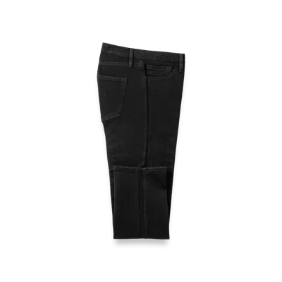 Paul Fredrick Denim Five Pocket Pants In Black