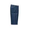 Paul Fredrick Denim Flat Front Pants In Blue