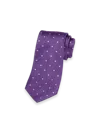 Paul Fredrick Dot Woven Silk Tie In Purple