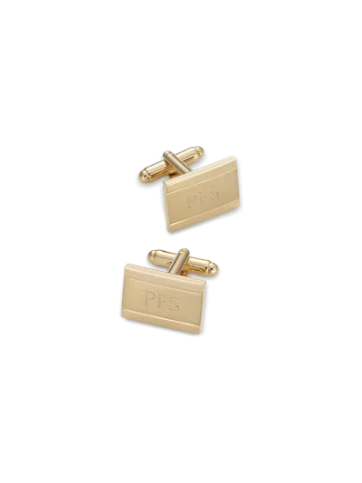 Paul Fredrick Engravable Cufflinks In Gold