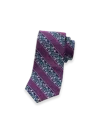 Paul Fredrick Floral Woven Silk Tie In Multi