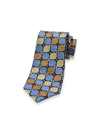 Paul Fredrick Geometric Woven Silk Tie In Multi
