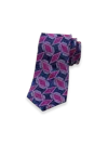 Paul Fredrick Geometric Woven Silk Tie In Multi