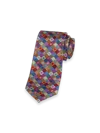 Paul Fredrick Geometric Woven Silk Tie In Multi