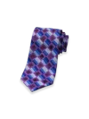 Paul Fredrick Geometric Woven Silk Tie In Purple