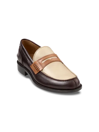 Paul Fredrick Glenn Penny Loafer In Multi