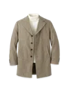 Paul Fredrick Herringbone Topcoat In Neutral
