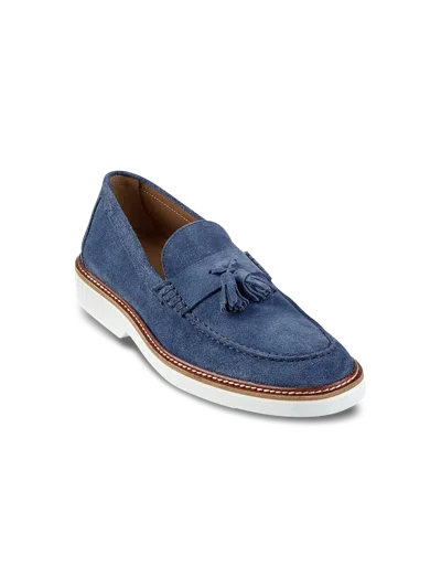 Paul Fredrick Jared Tassel Loafer In Blue