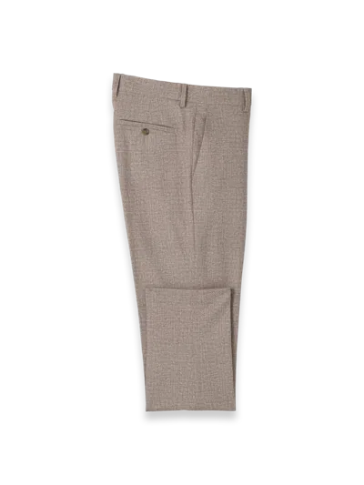Paul Fredrick Knit Soft Touch Pant In Brown
