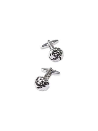Paul Fredrick Knot Cufflink In Metallic