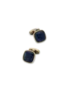 Paul Fredrick Lapis Stone Cufflinks In Gold