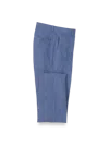 Paul Fredrick Linen Chambray Twill Pants In Blue