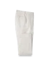 Paul Fredrick Linen Chambray Twill Pants In White