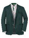 Paul Fredrick Microsuede Single Breasted Notch Lapel Sport Coat In Green