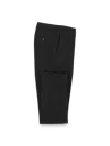 Paul Fredrick Non-iron Cotton Stretch Twill Flat Front Pant In Black