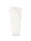Paul Fredrick Non-iron Cotton Stretch Twill Pants In Neutral