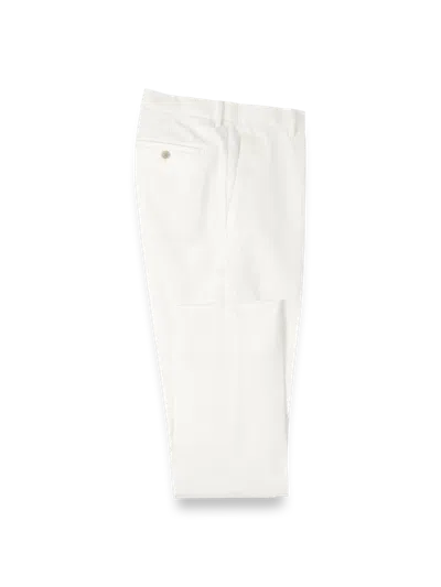 PAUL FREDRICK NON-IRON COTTON STRETCH TWILL PANTS