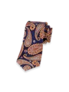 Paul Fredrick Paisley Woven Silk Tie In Blue