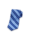 Paul Fredrick Patterned Woven Silk Tie In Blue