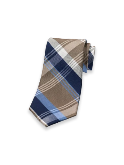 Paul Fredrick Patterned Woven Silk Tie In Multi