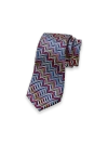 Paul Fredrick Patterned Woven Silk Tie In Multi