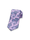 Paul Fredrick Patterned Woven Silk Tie In Pink