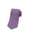 Paul Fredrick Patterned Woven Silk Tie In Pink