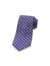 Paul Fredrick Patterned Woven Silk Tie In Purple