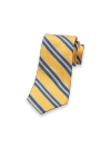 Paul Fredrick Patterned Woven Silk Tie In Yellow