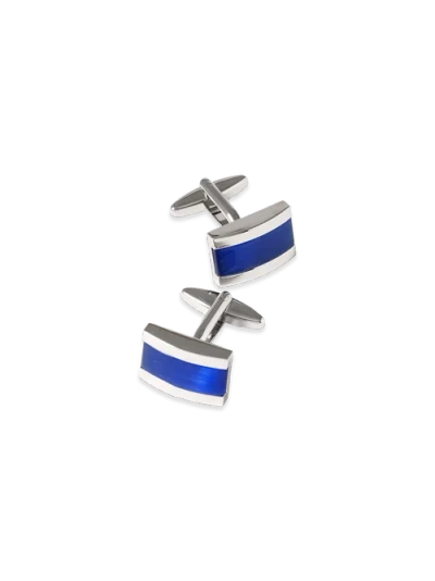 Paul Fredrick Semi Precious Stone Cufflink In Metallic