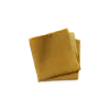 Paul Fredrick Solid Silk Pocket Square In Gold