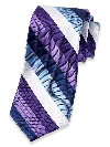 Paul Fredrick Stripe Woven Silk Tie In Multi