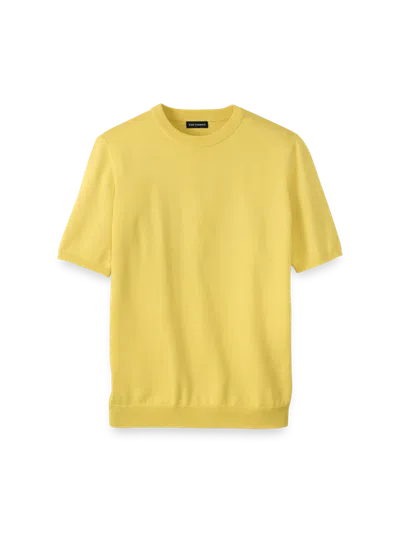 Paul Fredrick Supima Cotton Crew Neck Sweater In Multi